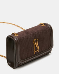 LARISA WOVEN BAG CHOCOLATE