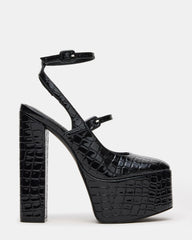SCOTLYN BLACK CROCODILE