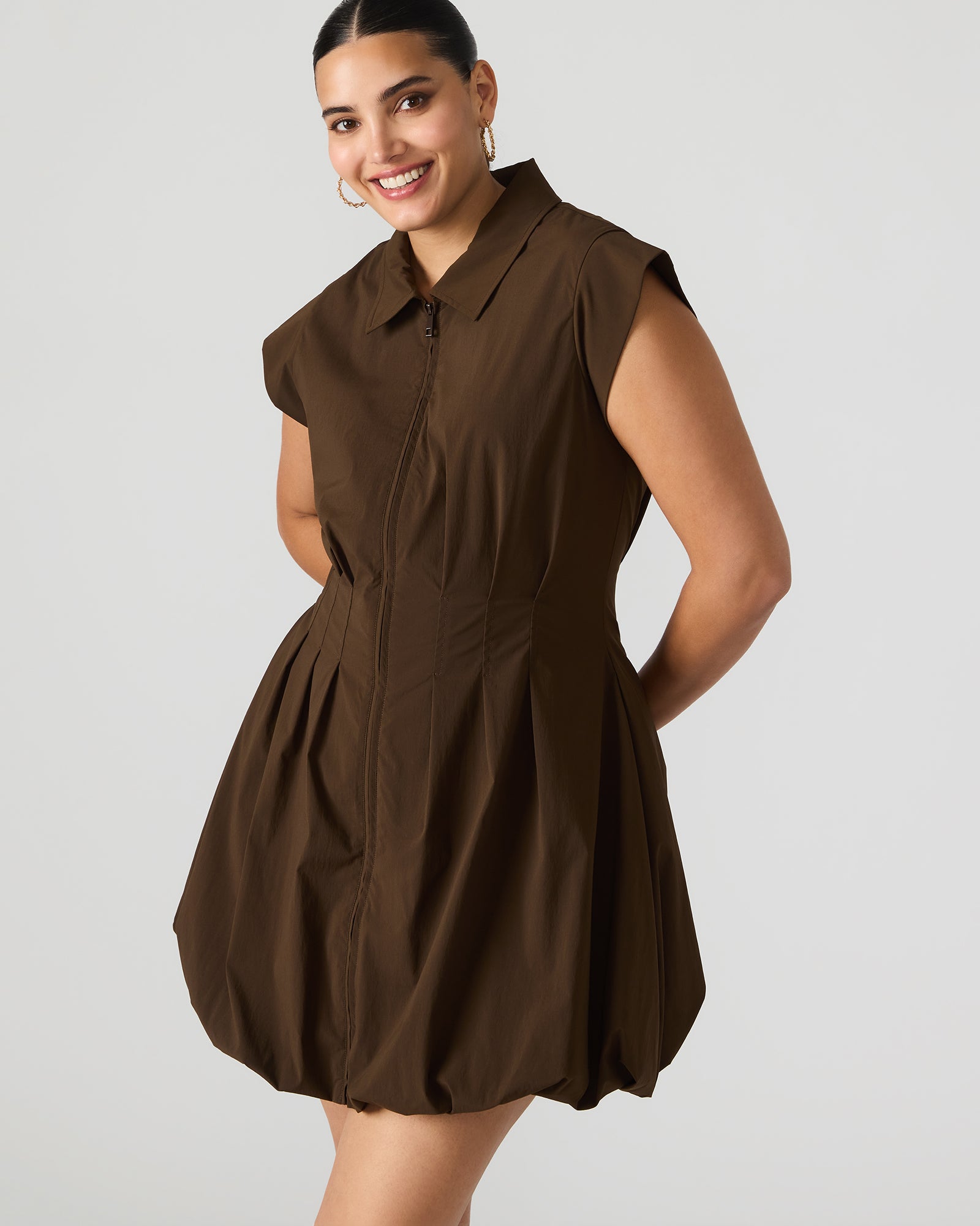 DYANNE DRESS DARK ESPRESSO