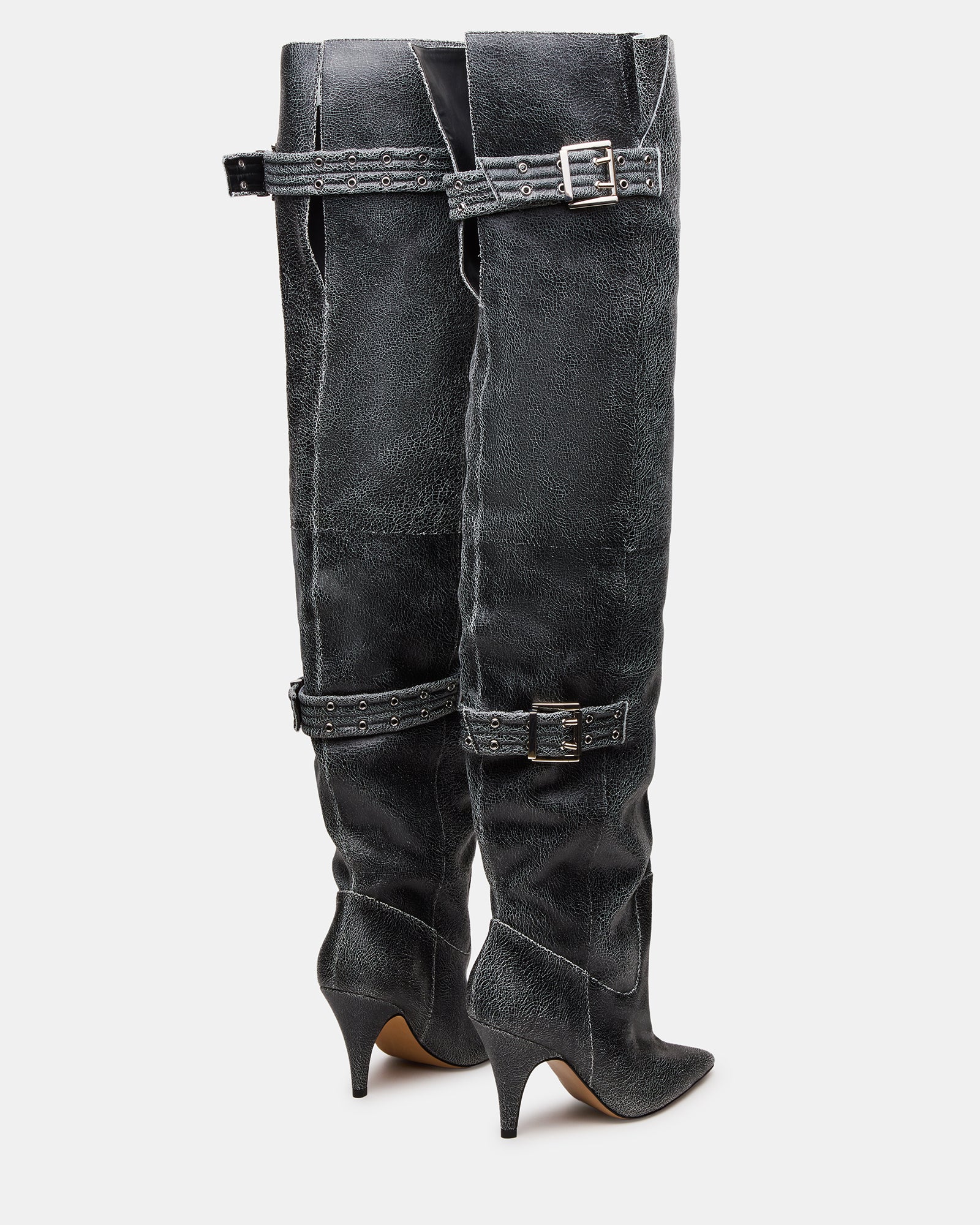 BADDIE BLACK DISTRESSED