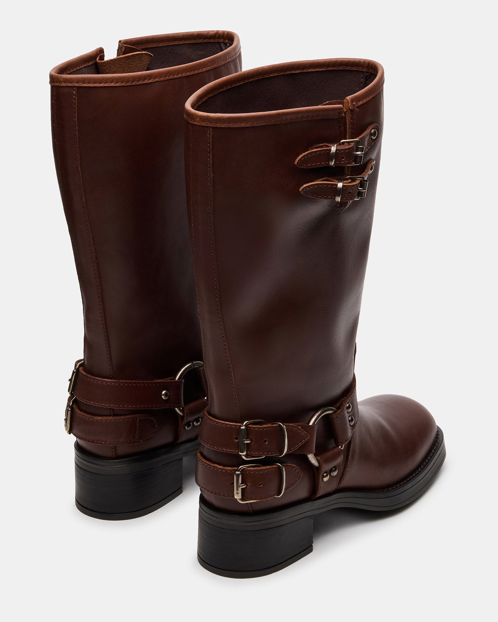 ASTOR BROWN LEATHER WIDE CALF